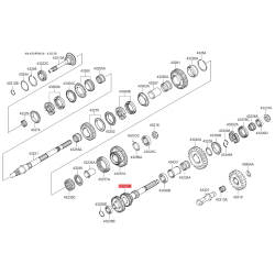 Вал вторичный МКПП 43215-49671 Mobis
