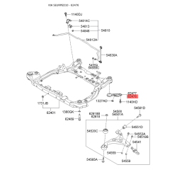 Кронштейн поперечної балки (підрамника) лівий 62476-2H000 Mobis