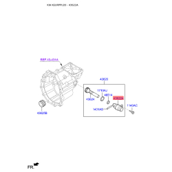 Шестерня спидометра ведомая и ведущая 43622-4A100 Mobis