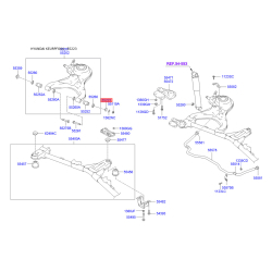 Шайба (ексцентрик) розвального болта задньої підвіски 55223-37001 Mobis