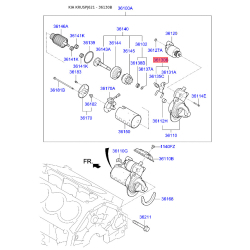 Важіль увімкнення, стартер 36130-2E500 Mobis