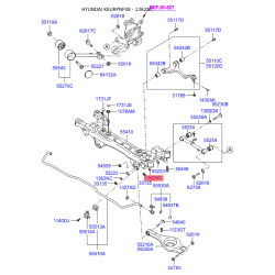Шайба (пластина) сайлентблока заднего подрамника (задней балки) 55223-26000 Mobis