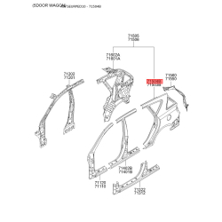 Крило задне праве 71504-1HC00 Mobis