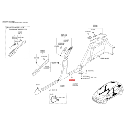 Пістон (кліпса) оббивки багажника 85874-33000 Mobis