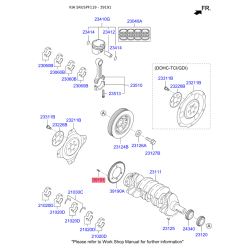 Болт маховика 39191-37100 Mobis