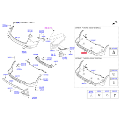 Бампер нижній 86650-2W510 Mobis