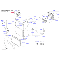 Шланг (патрубок) системи охолодження 25430-A2000 Mobis