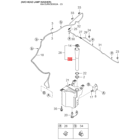 Випрямляч, генератор 37360-38400 Mobis - 3736038400 - схема з каталогу 15, EURK3E002A 3736038400