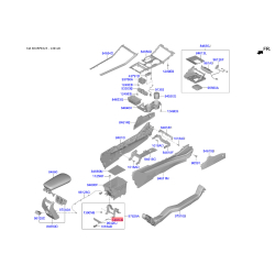 Крепление фонарь задний 14914-05000 Mobis
