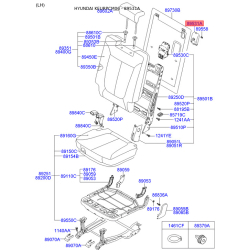 Сидение крепление верхнее 89531-2B400J4 Mobis