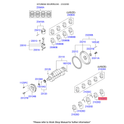 Вкладыши коренные 21020-38110 Mobis