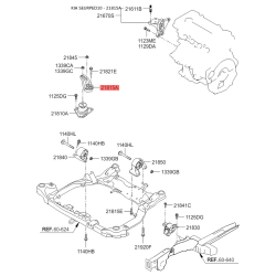 Кронштейн, подвеска двигателя 21815-1H300 Mobis