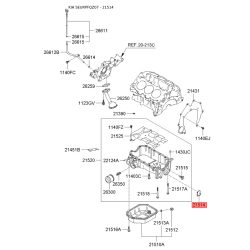 Крышка защитная поддона мотора 21514-37110 Mobis