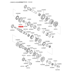 Первинний вал, ступінчаста коробка передач 43221-23250 Mobis