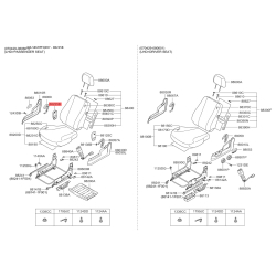 Сидіння кріплення 88225-1F500WK Mobis