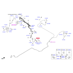 Шланг гальмівний передній лівий 58731-2W000 Mobis