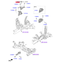 Болт кронштейна мотора 21821-2G536K Mobis
