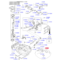 Абсорбер, паливна система, комплектуючі 31182-2H000 Mobis