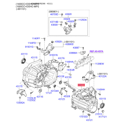 Картер (корпус) КПП 43111-23201 Mobis