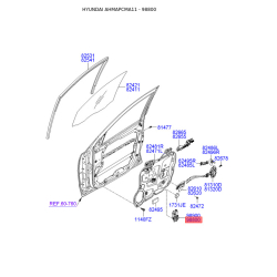 Электродвигатель, стеклоподъемник левый 82450-2B010 Mobis