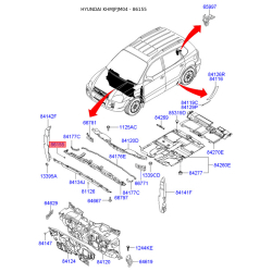 Пістон (кліпса) оббивки салону 86155-4A000 Mobis