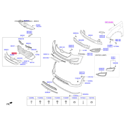 Заглушка бампера 86368-2W000 Mobis