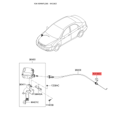 Кронштейн проводки (жгут, коса) 0K30A-41663A Mobis