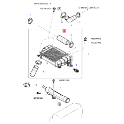 Емблема радіатора 0K28T-51725A Mobis