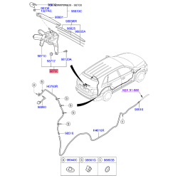Двигун склоочисника 98700-2P000 Mobis