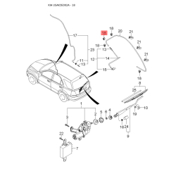 Центральная консоль комлекующие 84623-3E021 Mobis