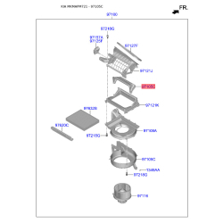 Крышка (корпус или кронштейн) отопителя 97122-3X000 Mobis