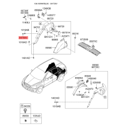 Обшивка дверей 85545-3E000WK Mobis