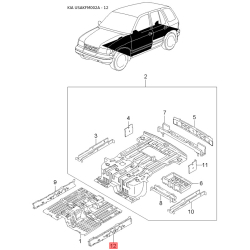 Запобіжна кришка, роздавальна коробка 0K012-25511 Mobis