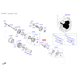 Шестерня задня сонячна АКПП 45793-23001 Mobis