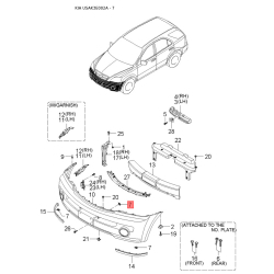 Шланг (патрубок) системы охлаждения 25492-39800 Mobis