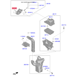 Хомут впускной системы 14711-75006B Mobis