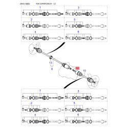 Чохол поршня супорта 0K045-33242 Mobis