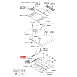 Оббивка багажника права 87263-3E000CY Mobis