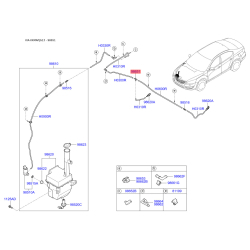 Шланг омивача лобового скла 98651-29000 Mobis