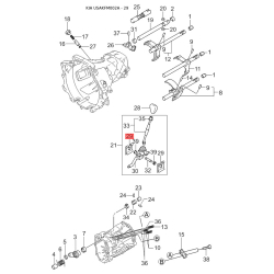 Каркас сидіння з оздобленням правий 0K013-88366C Mobis