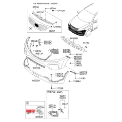 Емблема радіатора 86354-2P000 Mobis