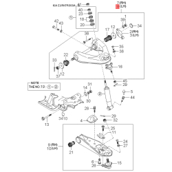 Угольная щетка, стартер 0K621-24720 Mobis