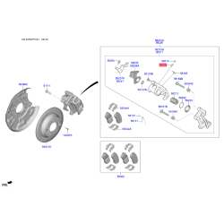Штуцер суппорта для прокачки тормозной системы 58120-1G000 Mobis