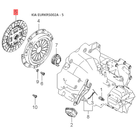 Ротор, генератор 0K9B1-18W30 Mobis - 0K9B118W30 - схема з каталогу 5, EURKRS002A 0K9B118W30