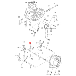 Кронштейн, топливопровод KKY01-13363 Mobis