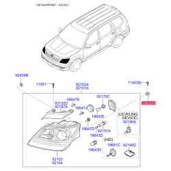 Крепление фары 92191-3E500 Mobis