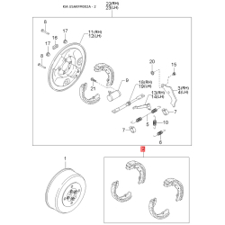 Пістон (кліпса) оббивки багажника 0G148-68151 Mobis