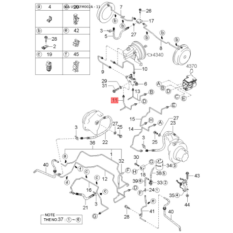 Прокладка, автоматична коробка 0K015-21591 Mobis - 0K01521591 - схема з каталогу 11, USAKFM002A 0K01521591