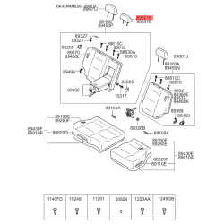 Каркас сидіння 89705-3E202YC9 Mobis