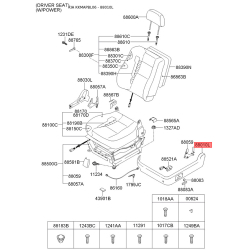 Сидение крепление левое 88170-3E400WK Mobis